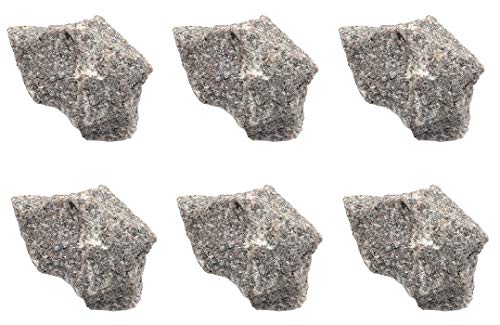 6pk суров розов гранит, игнорирани примероци на карпи - приближно. 1 - Избран геолог и рачно обработено - одлично за научни училници