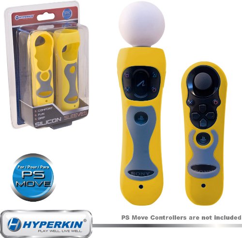 PS3 Поместете го силиконскиот контролер на ракавот - жолт