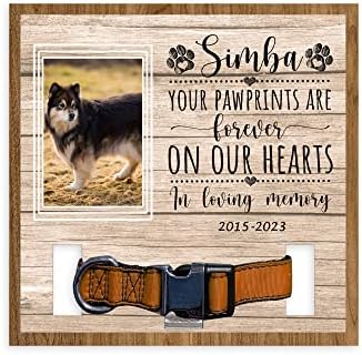 Вашите отпечатоци од шепа се засекогаш во нашите срца, персонализиран фински држач за јака на кучиња, сочувствителна знак за јака со миленичиња