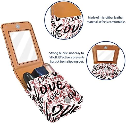 Кармин за шминка ОРИУКАН торба ЗА кармин со огледало пренослива торбичка за складирање кармин организатор за складирање сјај