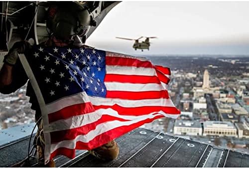 Американско знаме, американско знаме 3x5, американски знамиња за надворешни 3x5, тешки трајни знамиња за отворено, месинг громи