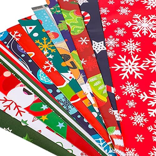 Зајвор 12 Големи Листови Божиќна Хартија За Завиткување, Избрана Преклопена Обвивка За Подароци За Одмор, Хартија За Завиткување Божиќ Што Може