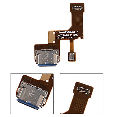 USB Приклучок Конектор Полнење Порта Замена Со Микрофон Флекс Кабел Компатибилен СО LG G7 ThinQ G710VM &Засилувач; Поправка Алатки