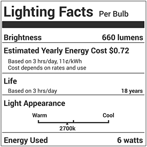 BlueStars ST58/ST19 E26 LED Едисон Сијалица 120v 6W Висок Излез Топло Бело Светло 2700k 650lm За Домашна Или Комерцијална Декорација-Пакет