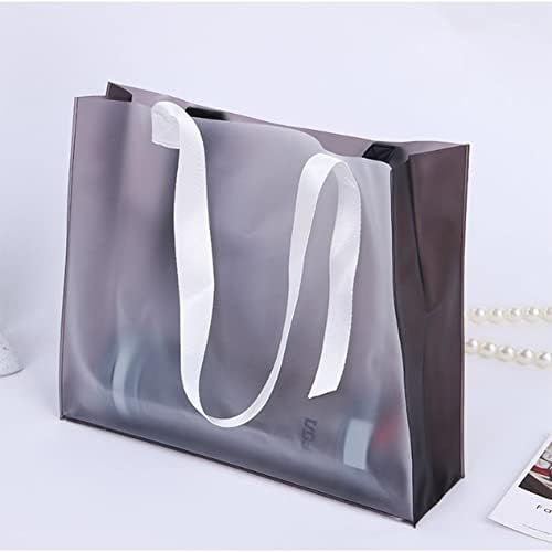АКОАК 3 Парчиња Чиста Матирана Пластична Торбичка - Пвц Вертикална Торба За Складирање Козметика Достапна За Свадби, Намирници,