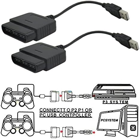 PS2 ДО PS3 USB Кабелска Видео Игра Конвертор Контролер Адаптер Кабел За Sony Playstation 2 Playstation 3 2Pcs