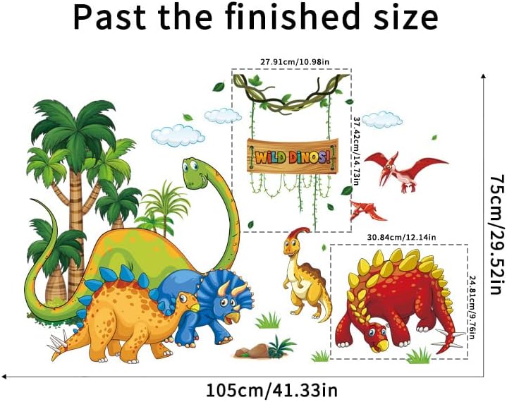 Ковпав Ѕид Налепници Дома Декор Диносаурус Деца Расадник Бебе Детска Соба Налепници Декор