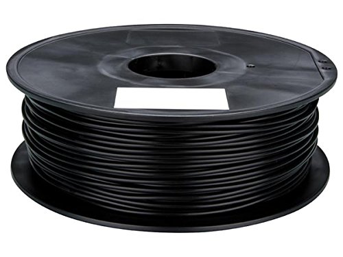 Velleman PLA175B1 PLA FILAMENT за 3Д печатачи, дијаметар од 1 одделение до 12 одделение, дијаметар од 14172 „Должина, 1/16“, црно