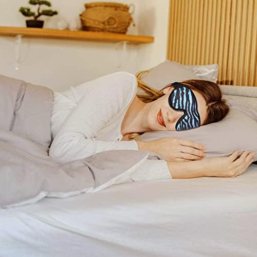 Луксузна маска за спиење Светло блокирање за странични спиење, маска за очи за спиење прилагодлива мода 3D контурирана маска за очи за патување