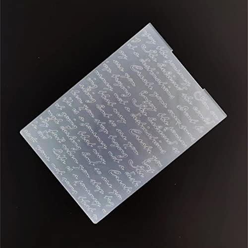 Wooyangfun 1pc зборови сентиментална позадина втиснување папка за правење картички цветни DIY пластични снопови за книги со