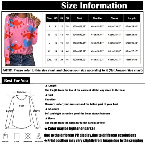 Женска обична модна маичка за џемпери цвеќиња од цветна ракав со долг ракав лабава маица О-врат удобна врвови на пулвер