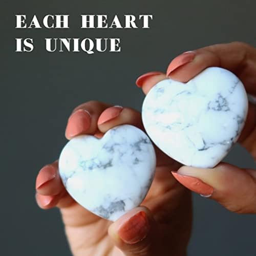 Сатенски кристали врева срце loveубов бел сив лековит кристален камен 3.0-3,25 инчи