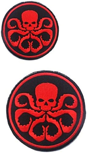 2pc M-Arvel Comics A-Wengers Alliance Hydra Logo 3D Tactical Patch Weptered Morale Tags значка ознака извезена лепенка DIY Applice Applice