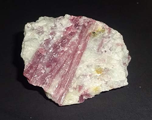 Подароци за возвишени - розова турмалин матрица во кварц кластер, сурова природна груба кристална лековита скапоцен камен примерок камен 1 парчиња
