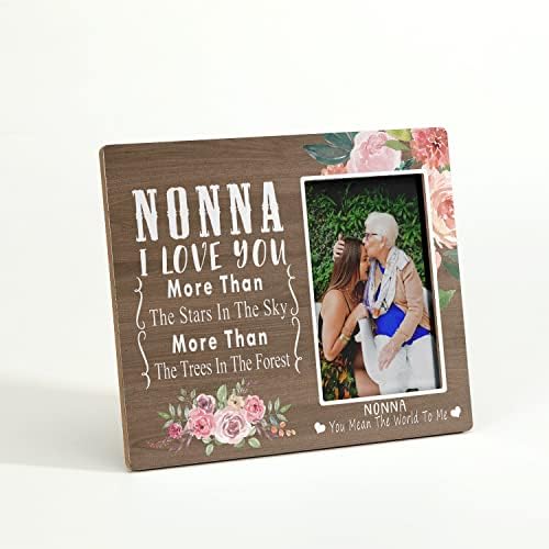 Рамка за слика на баба подароци, баба роденден Божиќ Денот на мајката Денот на благодарноста од внуци, не -wallид и таблета фото