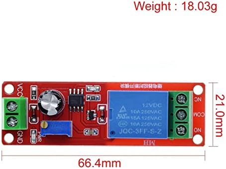 Кенид 1PCS NE555 TIMER прекинувач за прилагодлив модул за одложување на модулот за време