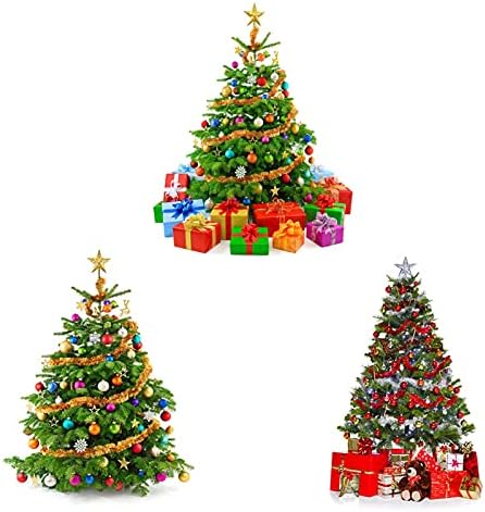 Норуов повеќебојни мини сјајни топка минијатурни рустикални Божиќни украси 24 пакувања сет од 8 украси во боја на елка за мали дрвја 1,2