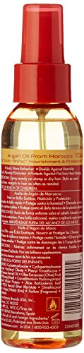 Крема на природата Арган Масло анти -влажност сјај и сјај магла, Арган масло од Мароко, обезбедува заштита на топлина, 4 fl oz