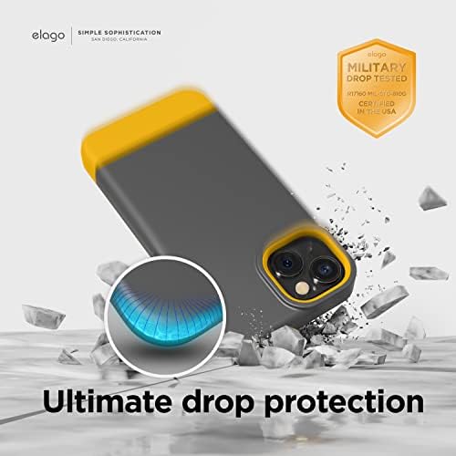 Елаго Слајд Оклоп Случај Дизајниран За Iphone 14 Плус Случај, Заштита Од Капки, Заштитен Капак На TPU Отпорен На Удари, Надграден Отпорен На