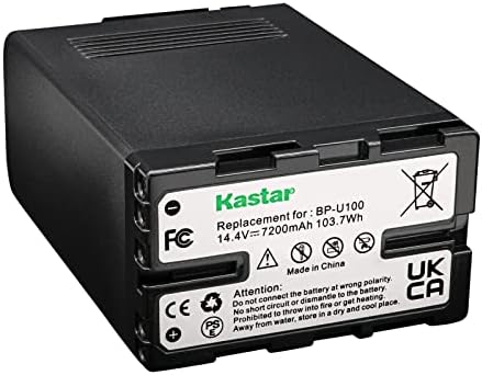 Kastar BP-U100 AC LCD двоен брз полнач компатибилен со Sony PXW-FS5 PXW-FS5K PXW-FS5M2 PXW-FS7 PXW-FS7K PXW-FS7M2 PXW-FS7M2K PXW-FX6