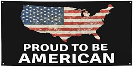 Американско американско знаме горд што е американски транспаренти и знаци, банер за празници за позадина за позадини за внатрешна