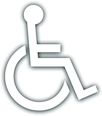 АВ Белата Хендикеп Инвалидска Количка Логото, Хендикеп Налепница