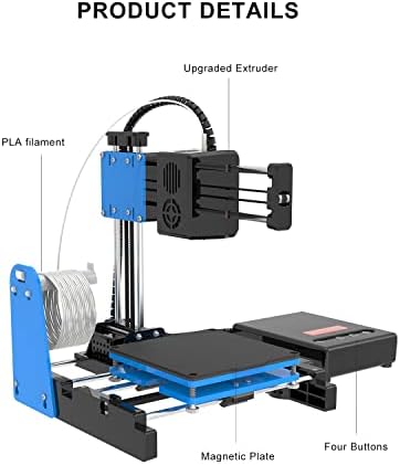 Easythreed X1 FDM Мини 3d Печатач За Почетници, Вашиот ПРВ 3D Печатач На Почетно Ниво, Висока Точност На Печатење, Нова Надградена Технологија