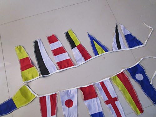 Знаме на сигналниот код на партијата на плажа - 14 знамиња - 5 стапки - наутички/поморски