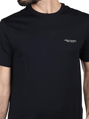 А | X Армани размена на машка маица за кратки ракави за мажи Мило Милано/NYујорк