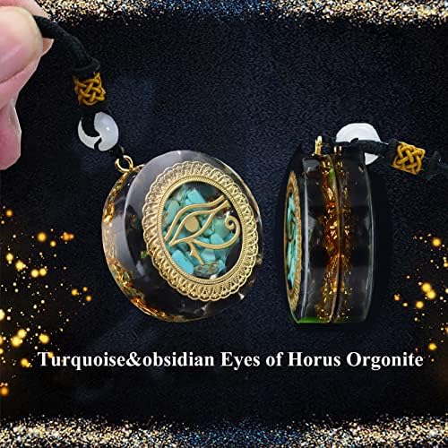 Синимилк Свето око на Хорус заштитено амајлија заздравување на медитација енергетска оргонит приврзок
