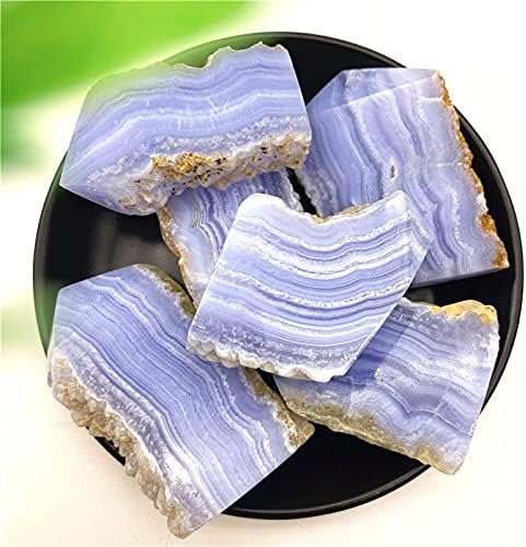 Binnanfang AC216 1pc сурова природна сина чипка агатна камена точка кула груба минерална кристал реики лековити скапоцени камења природни камења и минерали кристали заздр?
