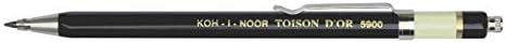 KOH-I-NOOR TOISON D'OR LOADER држач со клип, олово од 2мм х 120мм, црна, 1 секоја од нив