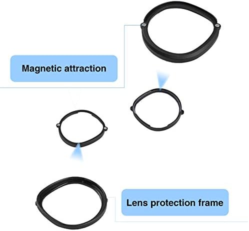 Калидака 1pair Анти-сина светлина магнетна очила за очила за окулус-пот-скара 2 анти-сина светлина леќи, додатоци за очила Oculus-Quest