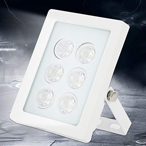 Камера бела школка DC12V 6 LEDDS бела светлина за пополнување IP66 автоматски сензор светло за безбедносен надзор