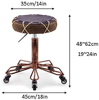 Биро столче спална соба на тркало ， вртливата столица канцеларија со виолетова пун-синтетичко кожено седиште ， прилагодлива висина 48-62