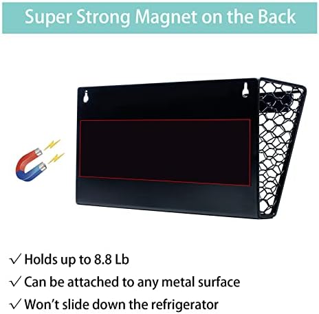 Глолаури 1-ниво држач за магнетна датотека за кабинети со датотеки, фрижидер, табла, држач за магнетна хартија, држач за магнетна