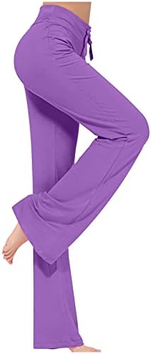 Wiyuqeen женски одблесоци јога панталони со високи тренинзи со кросовер, панталони со џебови, панталони за контрола на стомакот