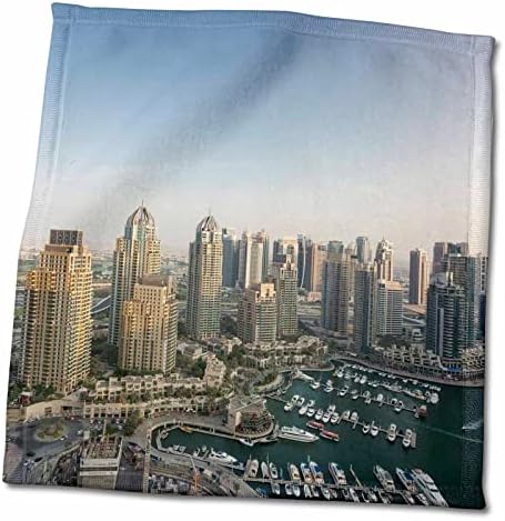 3drose Данита Делимонт - Градови - Обединетите Арапски Емирати, покачен поглед на марината во Дубаи - крпи