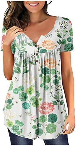 2023 Облека мода со долг ракав памук против вратот графички бранч Топ кошула за дама лабава вклопена маичка лето есенски жени т.е.