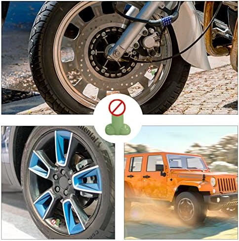 Fonbay Prank Valve Cap опфаќа смешни капачиња од силиконски гуми за автомобилски моторцикли со автомобилски велосипеди SUV STEM капачиња за капаче 6 парчиња