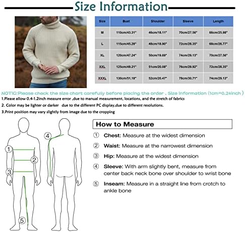 Машки џемпер кабел плетен џемпер 2023 обичен желчен тенок фит врвен врвен ракав, дното на топлински пуловер џемпер