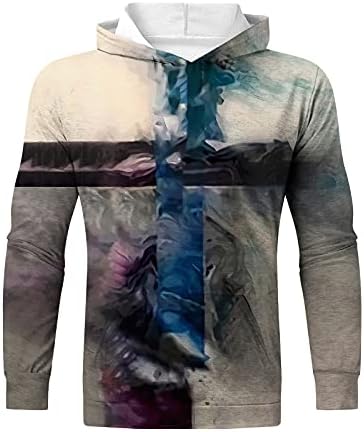 Xiloccer mens џемпер џемпер најдобро вежбање кошули за мажи за мажи пулвер дуксери преголеми маички за маички тенок вклопувачки маици