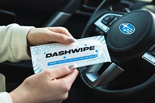 WASHPROMOTIONS DASH SHISPES CAR WARSE WIPS, пакет од 100 индивидуално завиткани марамчиња, додатоци за табла за автомобили за патувања најважни работи