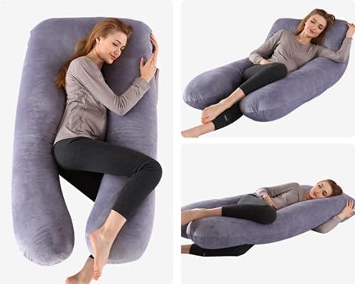 Wonoos Перница за тело за бременост, породилно перници за бремени жени кои спијат целосен памук во форма на перница во форма на