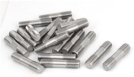 AEXIT 304 не'рѓосувачки нокти, завртки и сврзувачки елементи челик со двојна крајна нишка Тесна прилагодлива шипка за притискање и завртки на