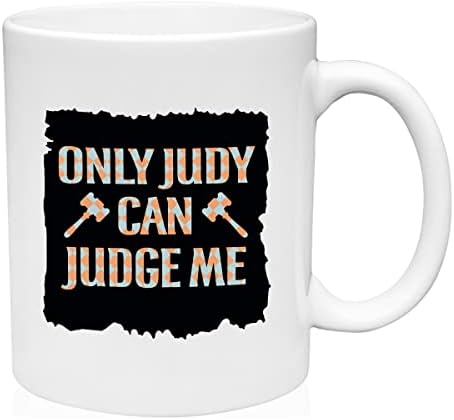 Гбб Отпечатоци Само Џуди Може Да Ми Суди Кригла Керамички Кафе Кригла Смешни Подарок Чаша