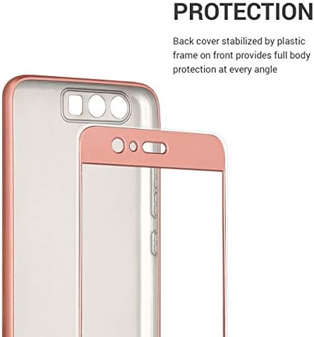 Kwmobile Случај Компатибилен Со Huawei P10-Мек Tpu Силиконски Заштитен Капак На Целото Тело-Метално Розово Злато