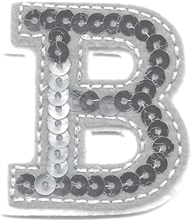 Букви - сребрена секоја 2 буква б - железо на везена апликација