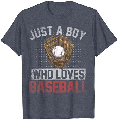 Само момче кое сака бејзбол фан стомна момчиња бејзбол маица