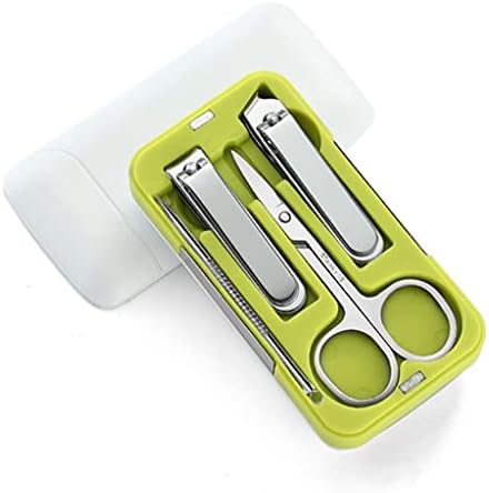 Rbhgg Маникир Сет Пластична Кутија Ноктите Клипер Нерѓосувачки Челик Професионални Ноктите Машина Преносни Алатки За Патување Патување